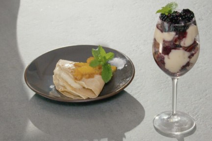 bosbessen kruimelcake