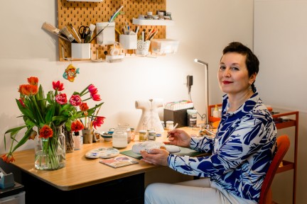 Turkse schilderkunst op keramiek