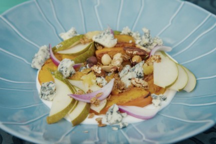 Salade met pompoen