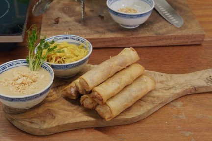 Loempia's met taugé van Hollandse bodem