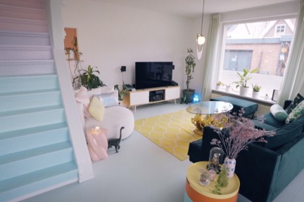 Dana en Richard hebben een trap in alle kleuren van de regenboog