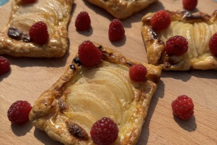 Dessert met nashipeer