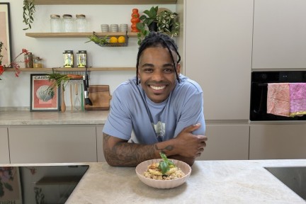 Bulgursalade met krokante knolselderij