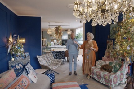 Yvonne en Sieb in hun huis