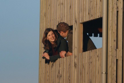 Camilla spot de zeearend in de Oostvaardersplassen