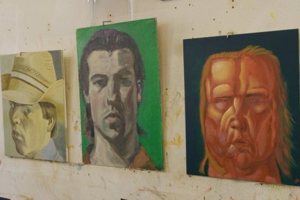 Zelfportretkunstenaar Philip Akkerman