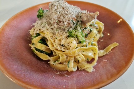 Pasta Alfredo met kip