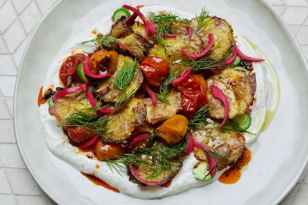 Knapperige krieltjes met feta