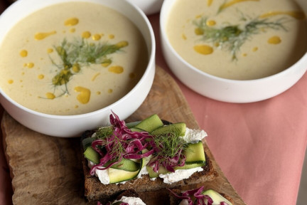 Preisoep met aardappel