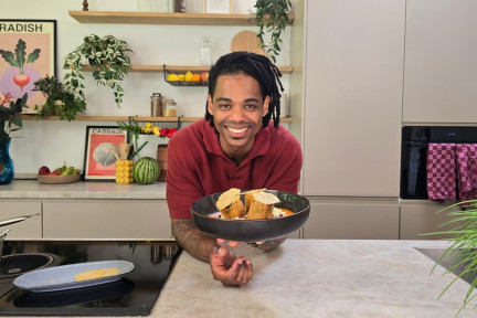 Couscous met krokante courgette