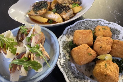 Kaascrostini met vijgen