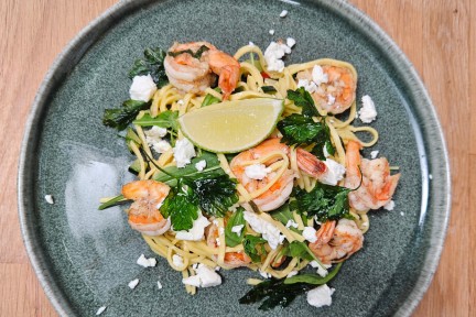 pasta met garnalen