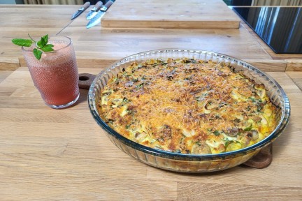 Zuurkoolstamppot uit de oven