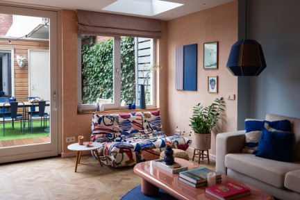 Blauw appartement - Fotografie: Sheena Schouwink