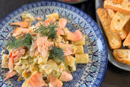 Pasta met zalm - Ramon Brugman