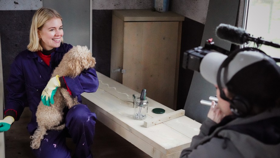 Saskia en Ted voor het project Kate de Bouwkeet | Foto: BinnensteBuiten