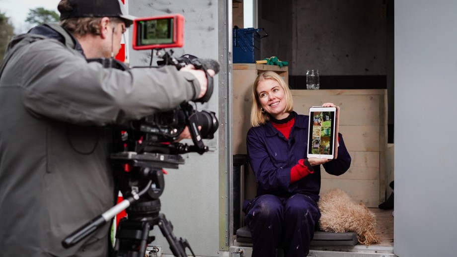 Saskia en Ted voor het project Kate de Bouwkeet | Foto: BinnensteBuiten