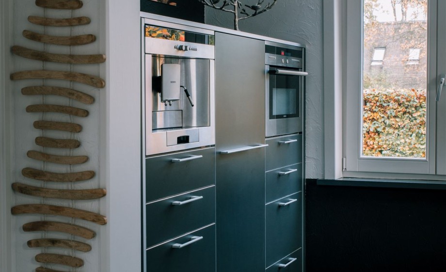 Strak design in de keuken | Foto: Sheena Schouwink