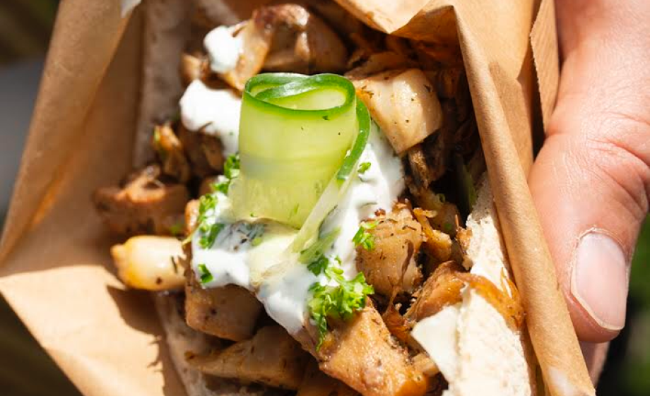 Broodje gyros met jackfruit | Foto: Gabriela Hengeveld