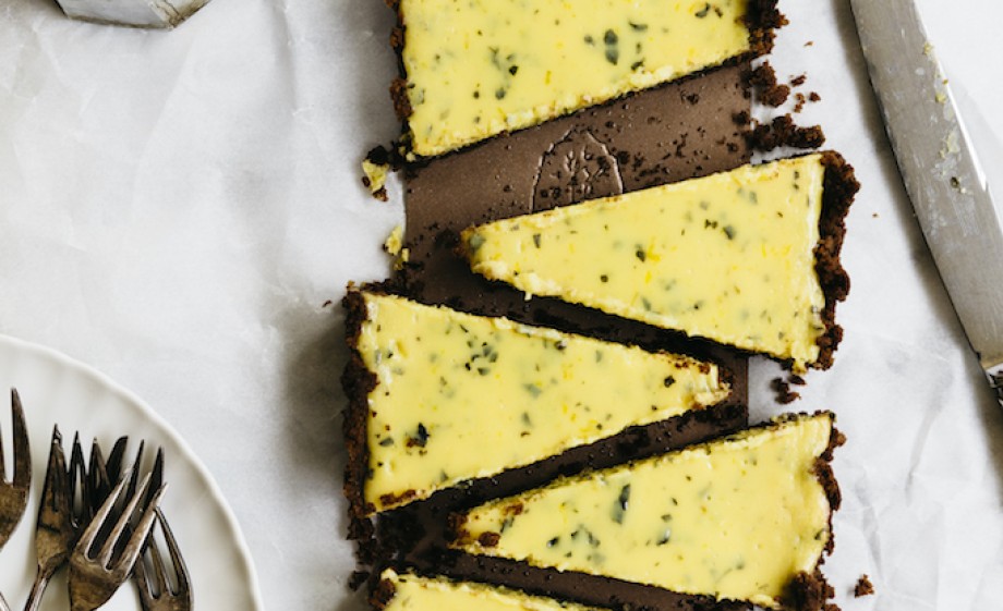 Basilicum cheesecake| Foto: Marleen van Es i.s.m. Meisjes Van De Moestuin