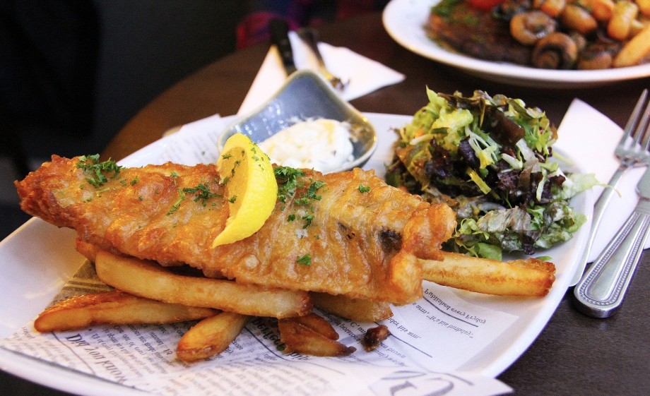 Fish & chips in een krant