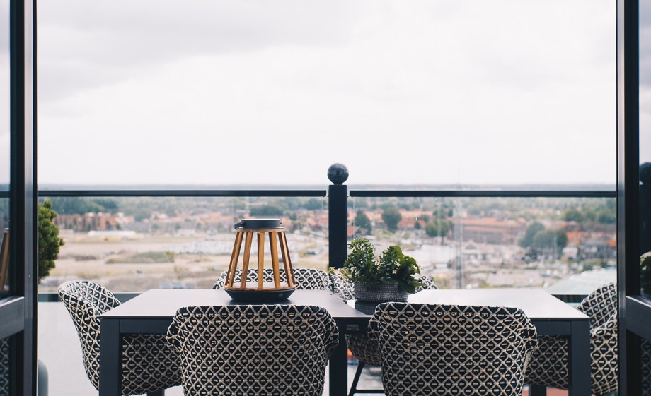 Terras bovenop de vuurtoren | Foto: Marjon Lukje