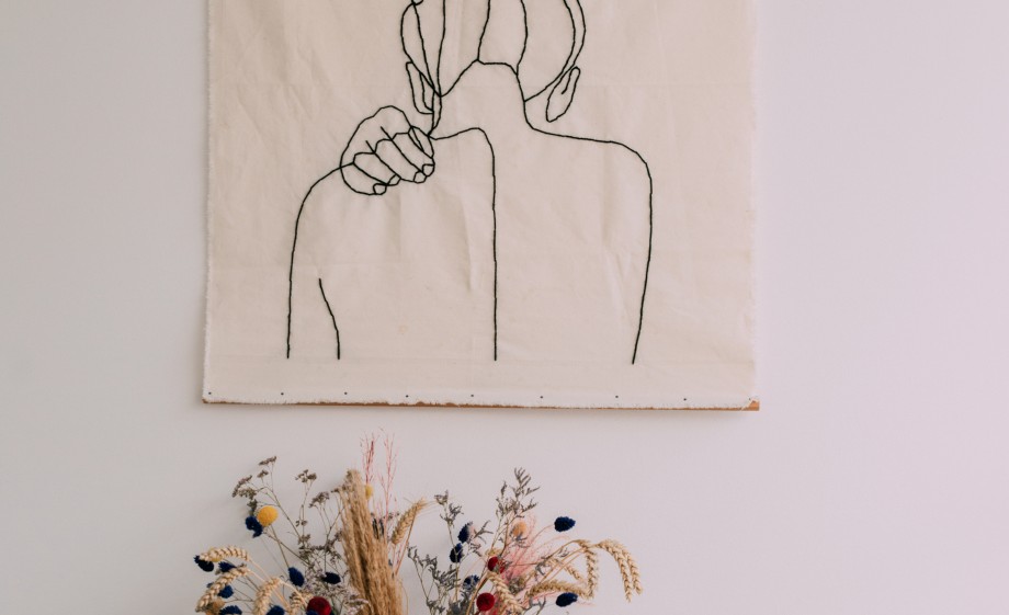 Persoonlijke tekening aan de muur | Foto: Sheena Schouwink