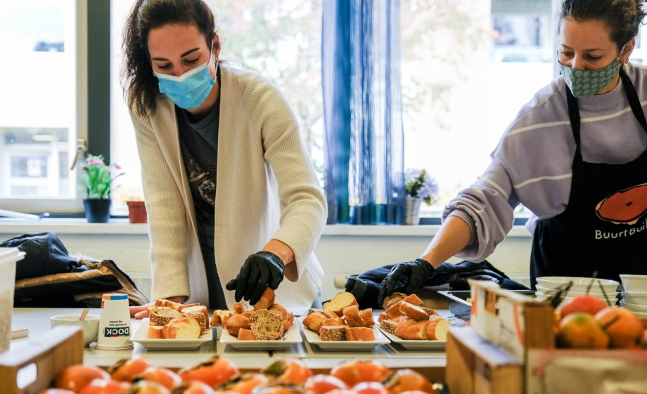 Vrijwilligers aan het werk