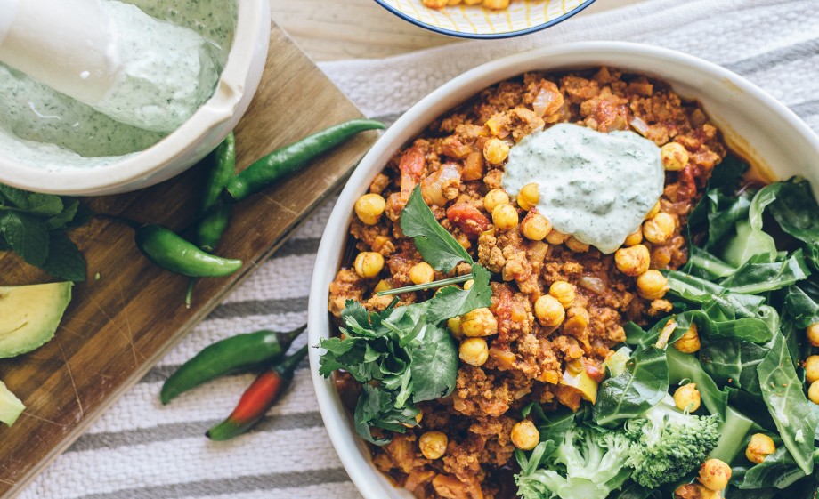 Een verse curry met kikkererwten, vol eitwit | foto: unsplash