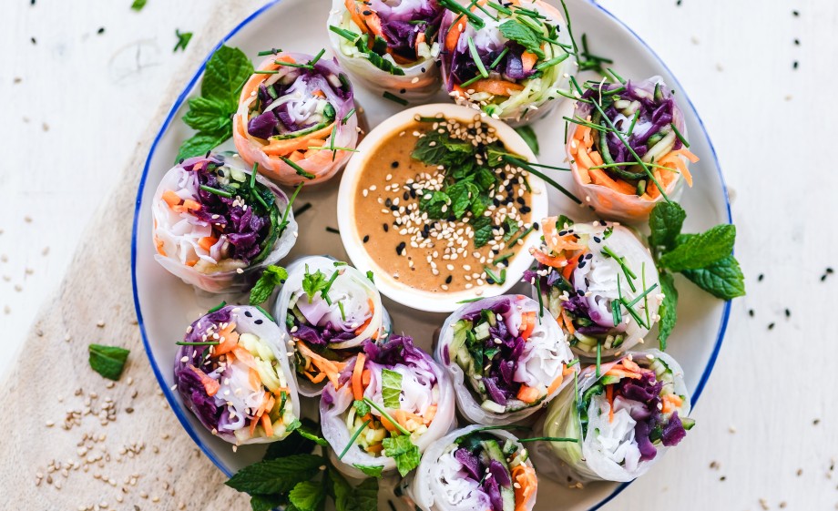 Verse loempia's, een heerlijk vegan gerecht.