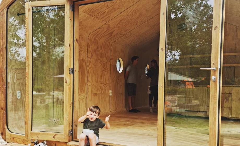 Wikkelhuisje in aanbouw | Foto bewoners Don en Jacqueline