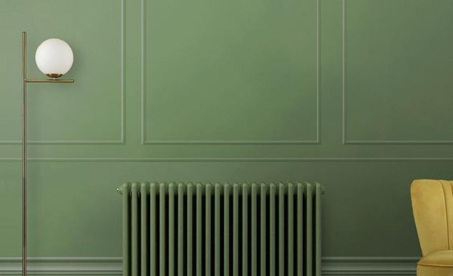 Painted radiator | Bron: Pinterest