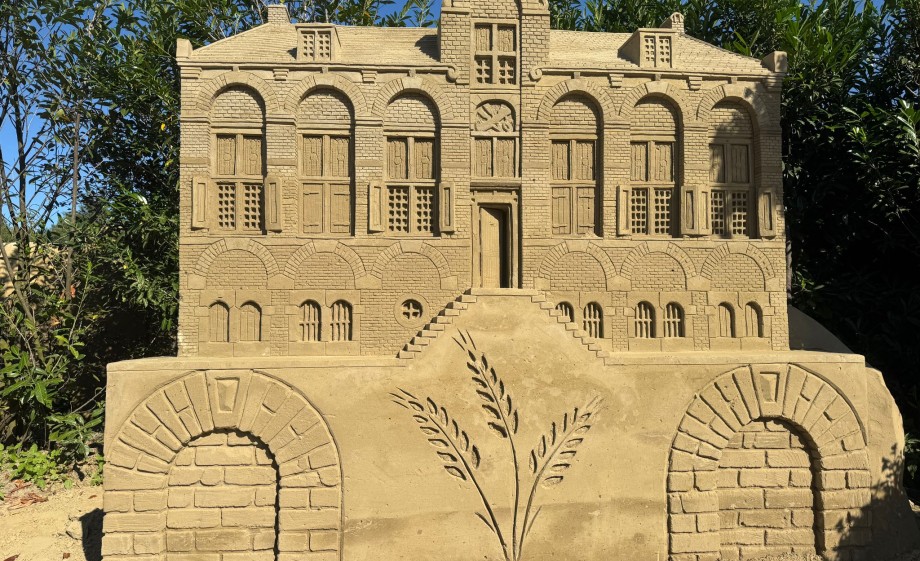 Het eindresultaat van het werk van zandbeeldhouwer Maxim Ganzendam | Foto: BinnensteBuiten