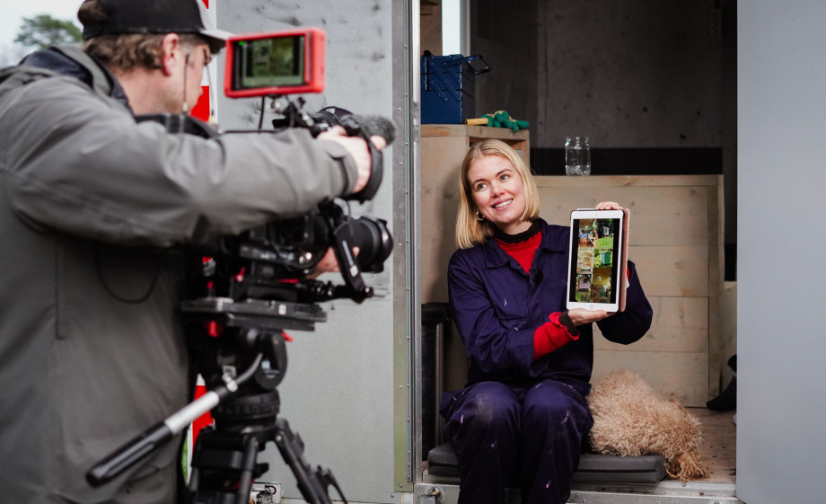 Saskia en Ted voor het project Kate de Bouwkeet | Foto: BinnensteBuiten