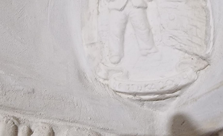 Ornamenten aan het plafond voor de BinnensteBuiten vakwerk rubriek | Foto: Geers Schilderwerken