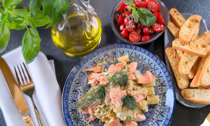 Pasta met zalm - Ramon Brugman