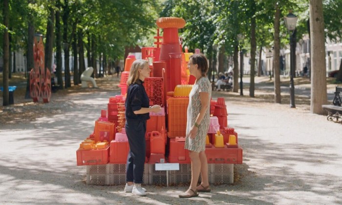 Kunstwerken van plastic
