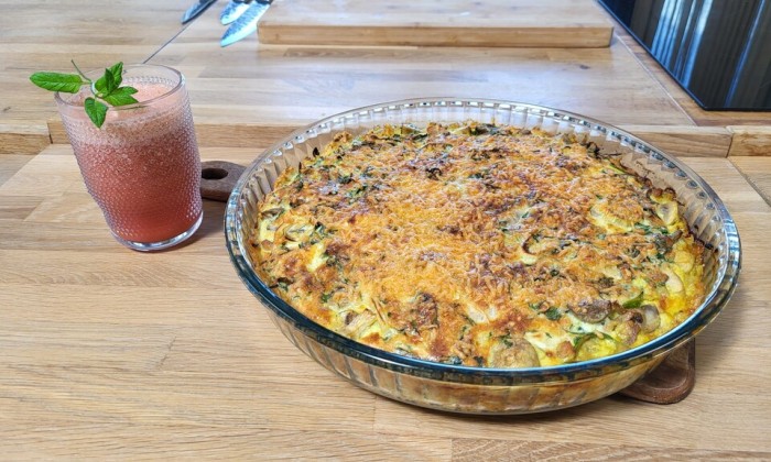 Zuurkoolstamppot uit de oven