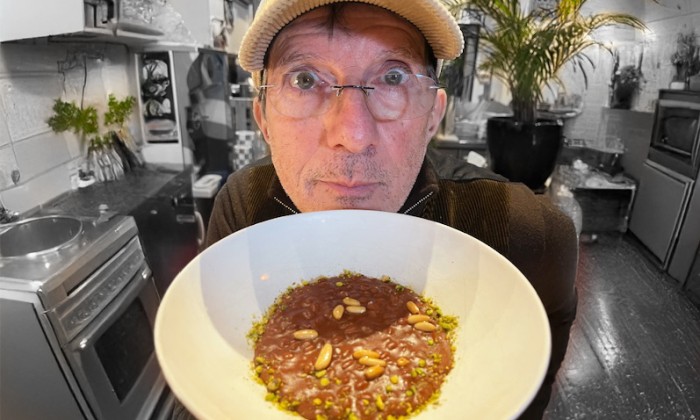 Chocoladerisotto met pistachenoten