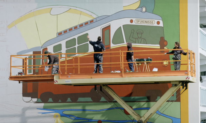 Muurschildering Spijkernisse