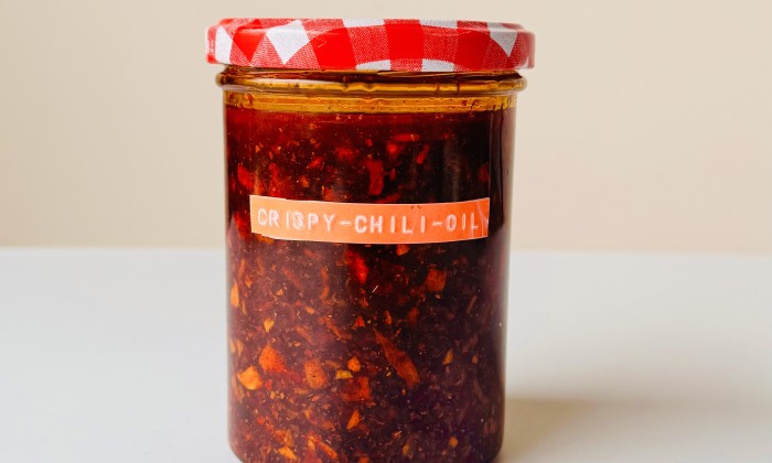 Crispy chili-olie van Jetske