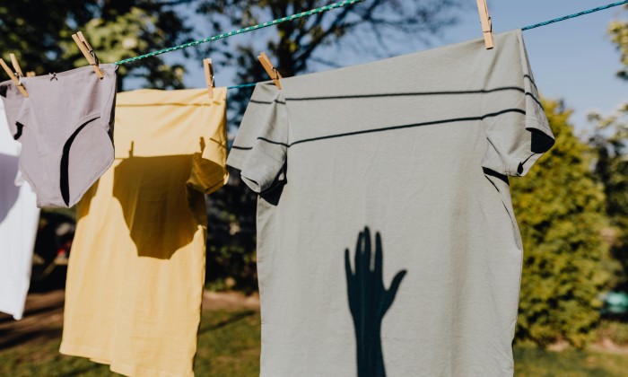 column vlek in kleding