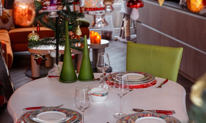Gedekte kersttafel | Fotografie: Roos Eijmers 