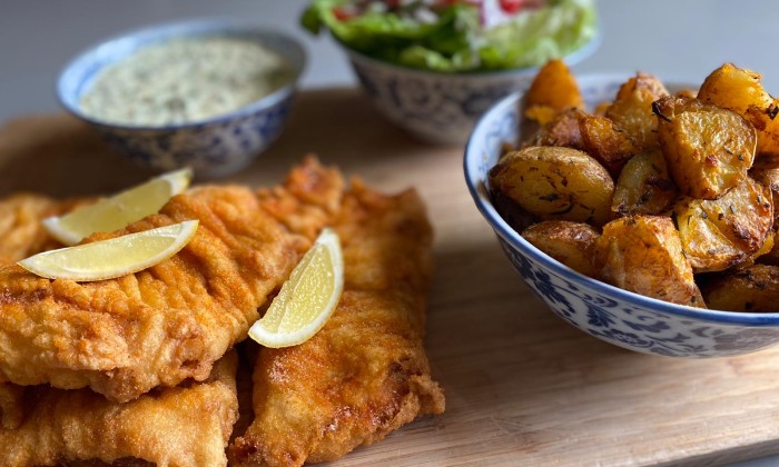 Lekkerbekje met Ramons beste aardappeltjes