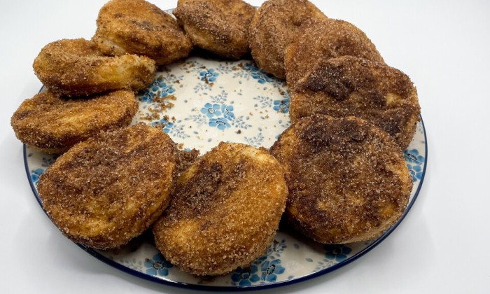 Appelbeignets en glühwein