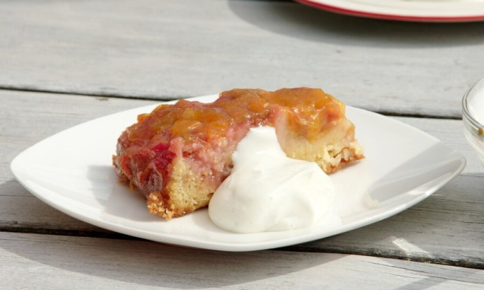 Omgedraaide pruimencake