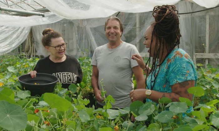Eetbare bloemen en Aziatische groenten
