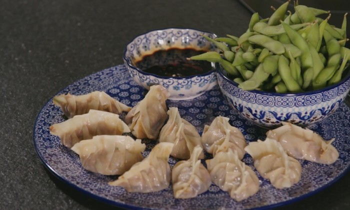 Gyoza Japans gebakken dumpling