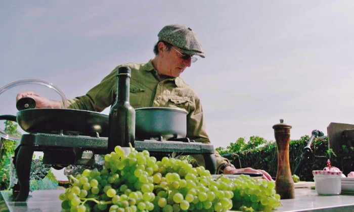 Alain maakt kip met druiven