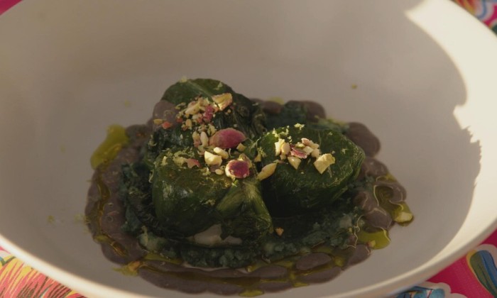 Sint Jacobsschelpen met spirulina